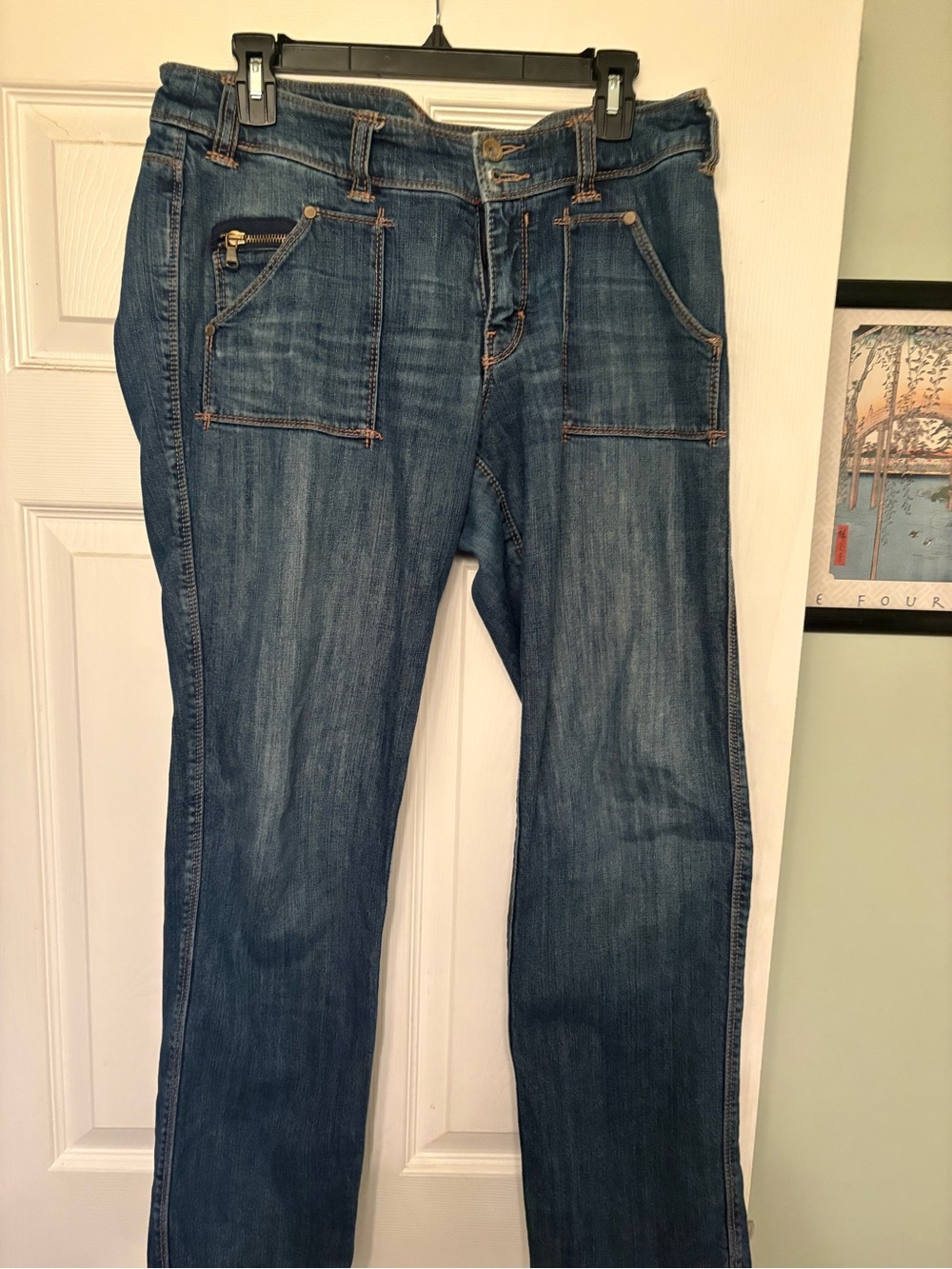 Esprit Women’s Straight-Leg Jeans in Medium Blue